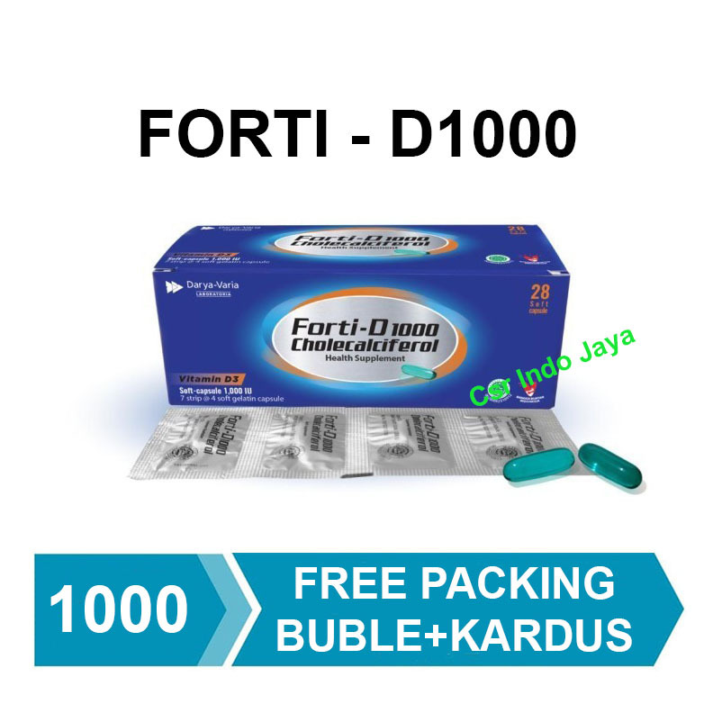 FORTI-D FORTI D 1000 BOX ISI 28 Suplemen Vitamin D3