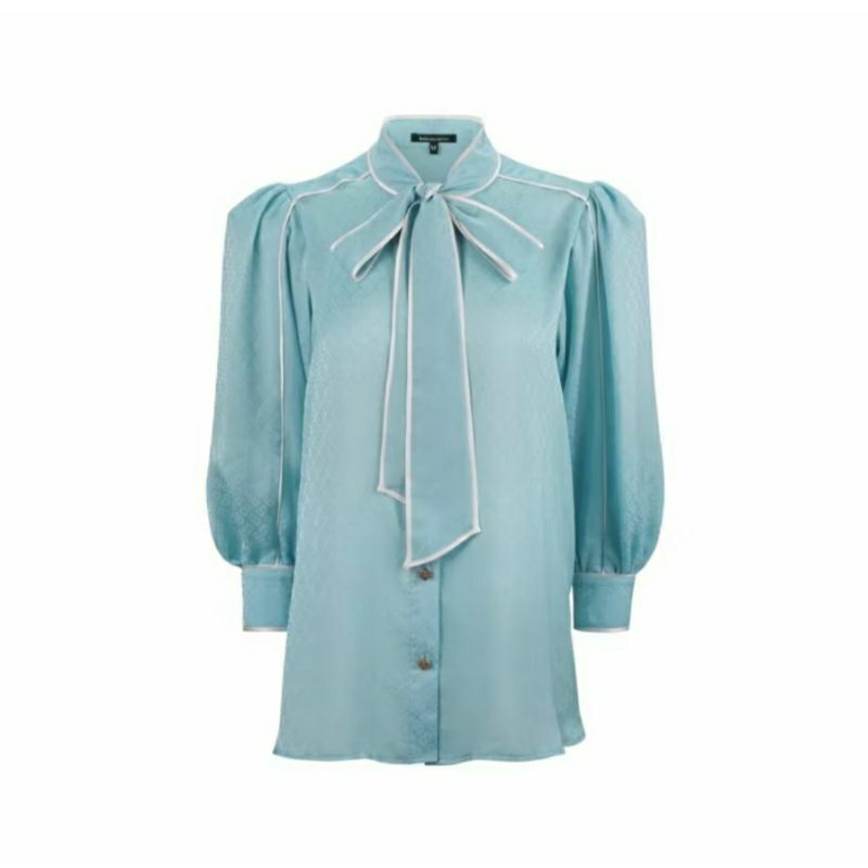 Buttonscarves Monogram Binding Shirt Size L New