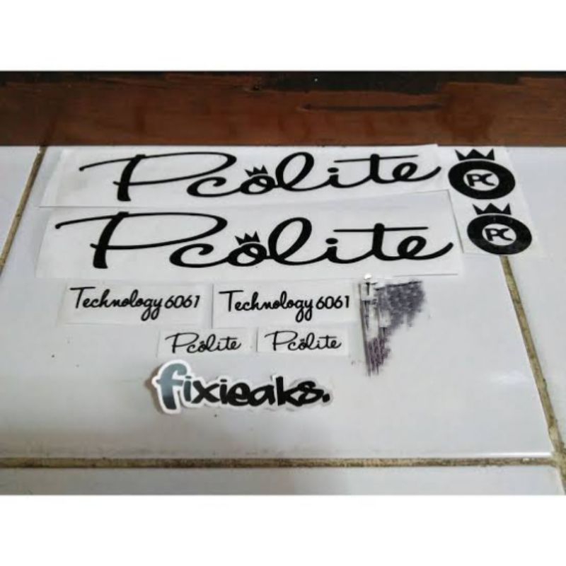 Cutting Stiker Sepeda Fixie Pco Lite