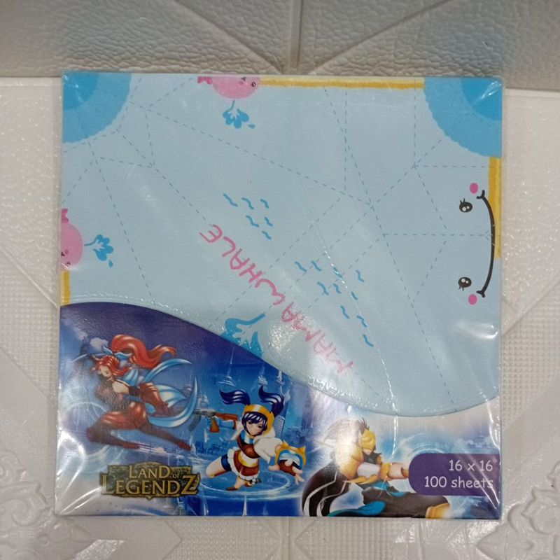 

Origami ukuran 16 × 16 cm isi 100 Merek KIKY