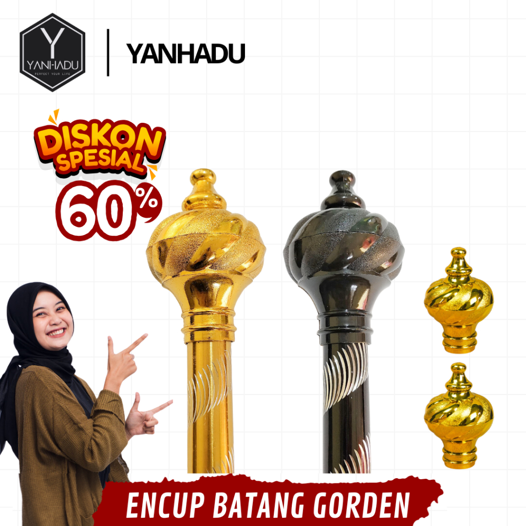 ENCUP BATANG GORDEN / TUTUP BESI GORDEN / RELL / RAIL / TUTUP GORDEN ENCUP