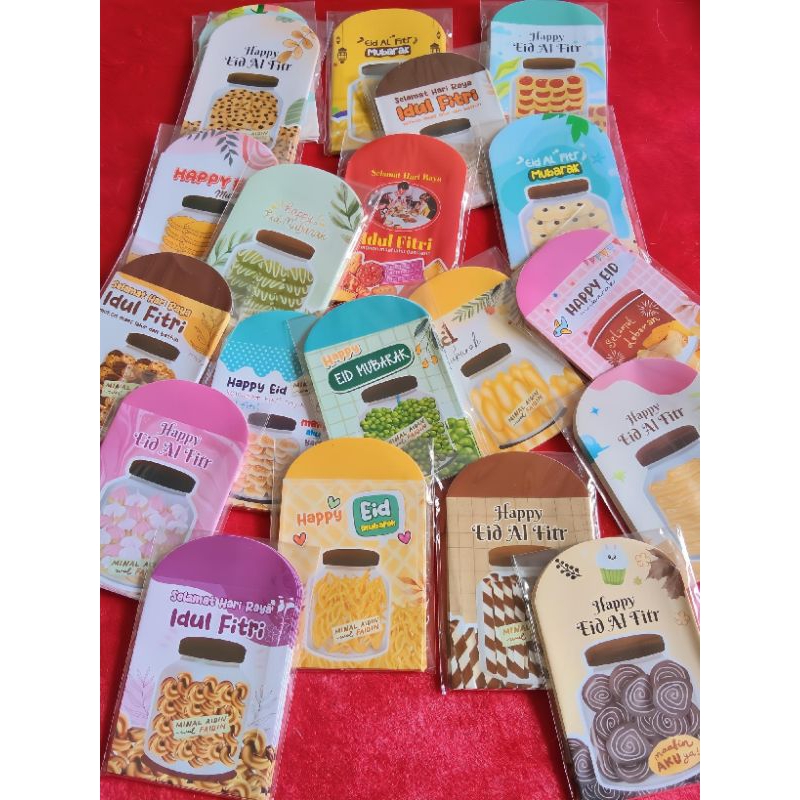 

500pcs(50pack) amplop UK medium siap pakai edisi LABUBU,TOPLES,KARTUN,MUSLIM