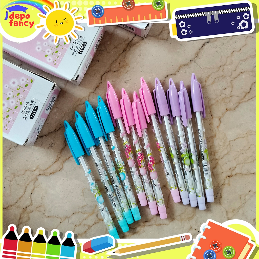 

[12bh] Gel Pen GP-619 / Bulpen / Pen / Balpen / Bulpoint / Pena / Pulpen