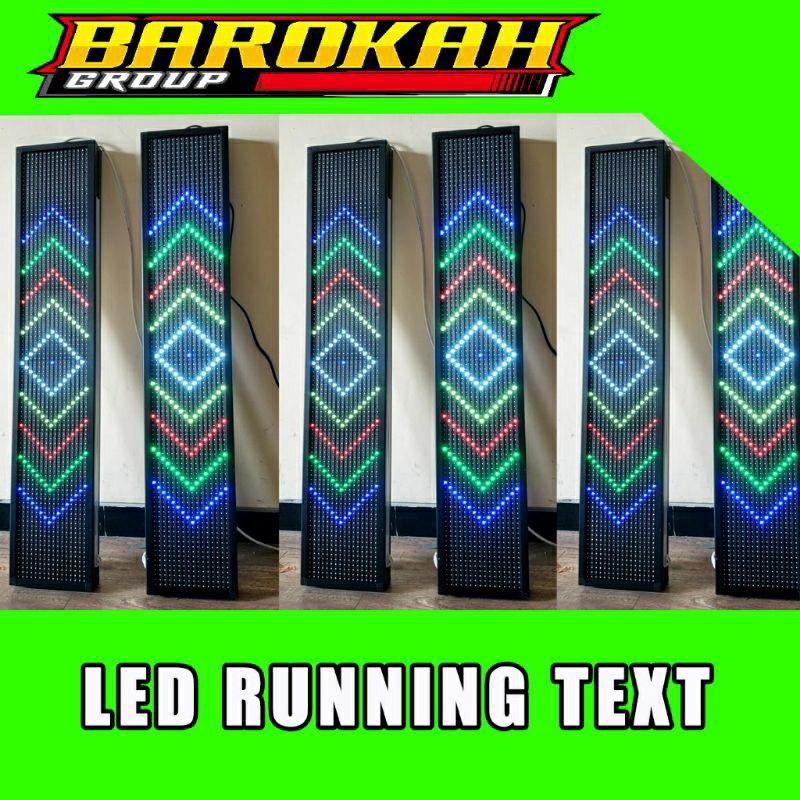 Running Text / RGB Running Text / Tulisan berjalan / Running Text 20x100 RGB full color