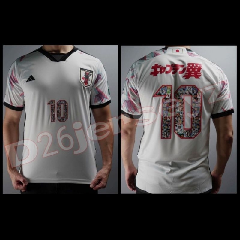 Jersey Jepang Away 2022 / 2023 Captain Tsubasa Edition OFFICIAL+ Cetak Nama Nameset Font Captain Tsu