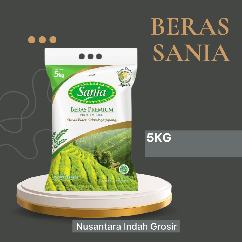 

beras sania pelikan pin pin beras premium kualitas terbaik 5kg