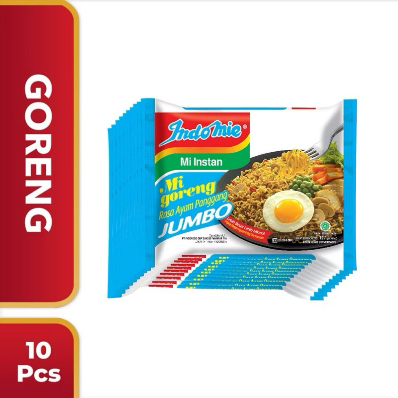 

Indomie goreng ayam panggang jumbo