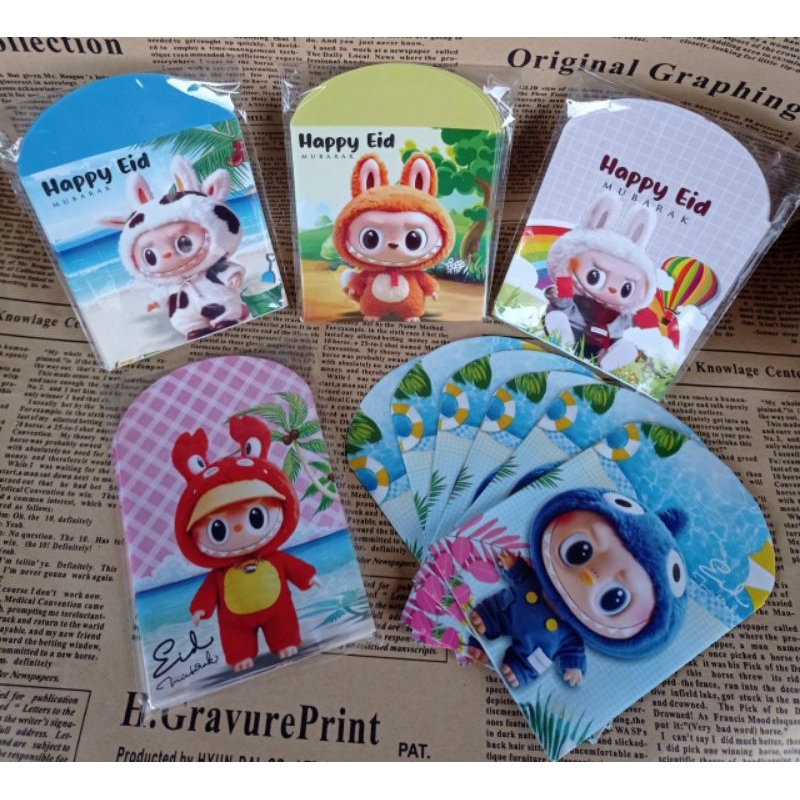 

Amplop Lebaran Per 5 Pack (50 pcs) Amplop Karakter Labubu