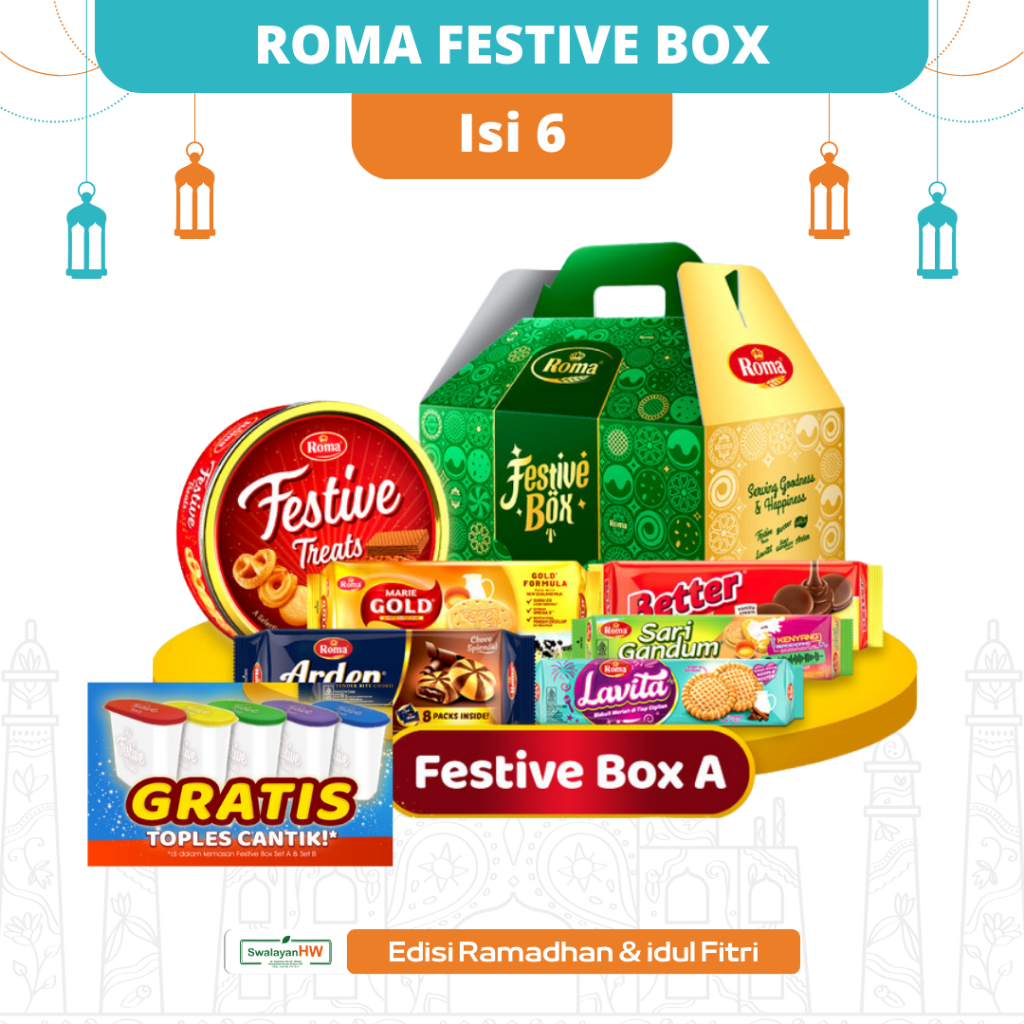 

BINGKISAN ROMA FESTIVE BOX SET A SPECIAL EDITION ISI 6 I GIFT PACK I GIFT SET