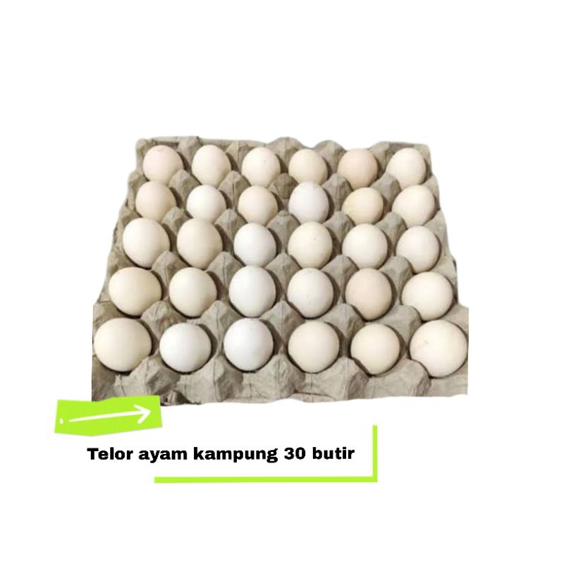

Telor ayam kampung 30 butir (sameday/instan)