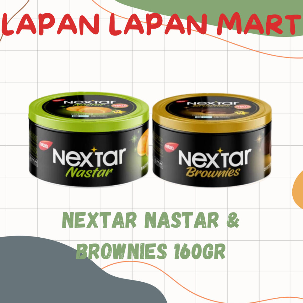 

Nextar Nastar & Brownies 160gr Kalengan