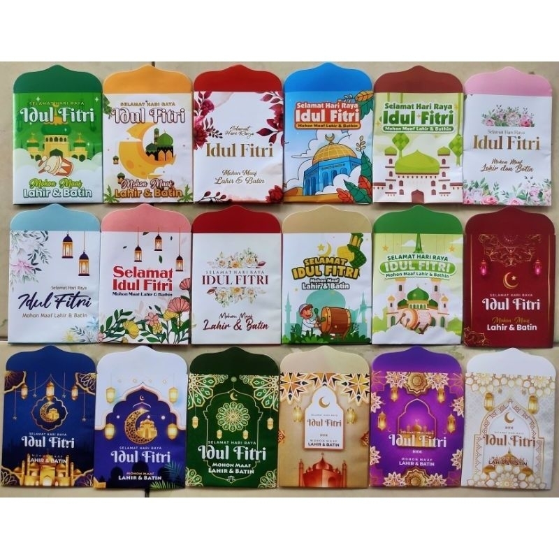 

Amplop Lebaran Islami/Angpau Lebaran Motif Kartun