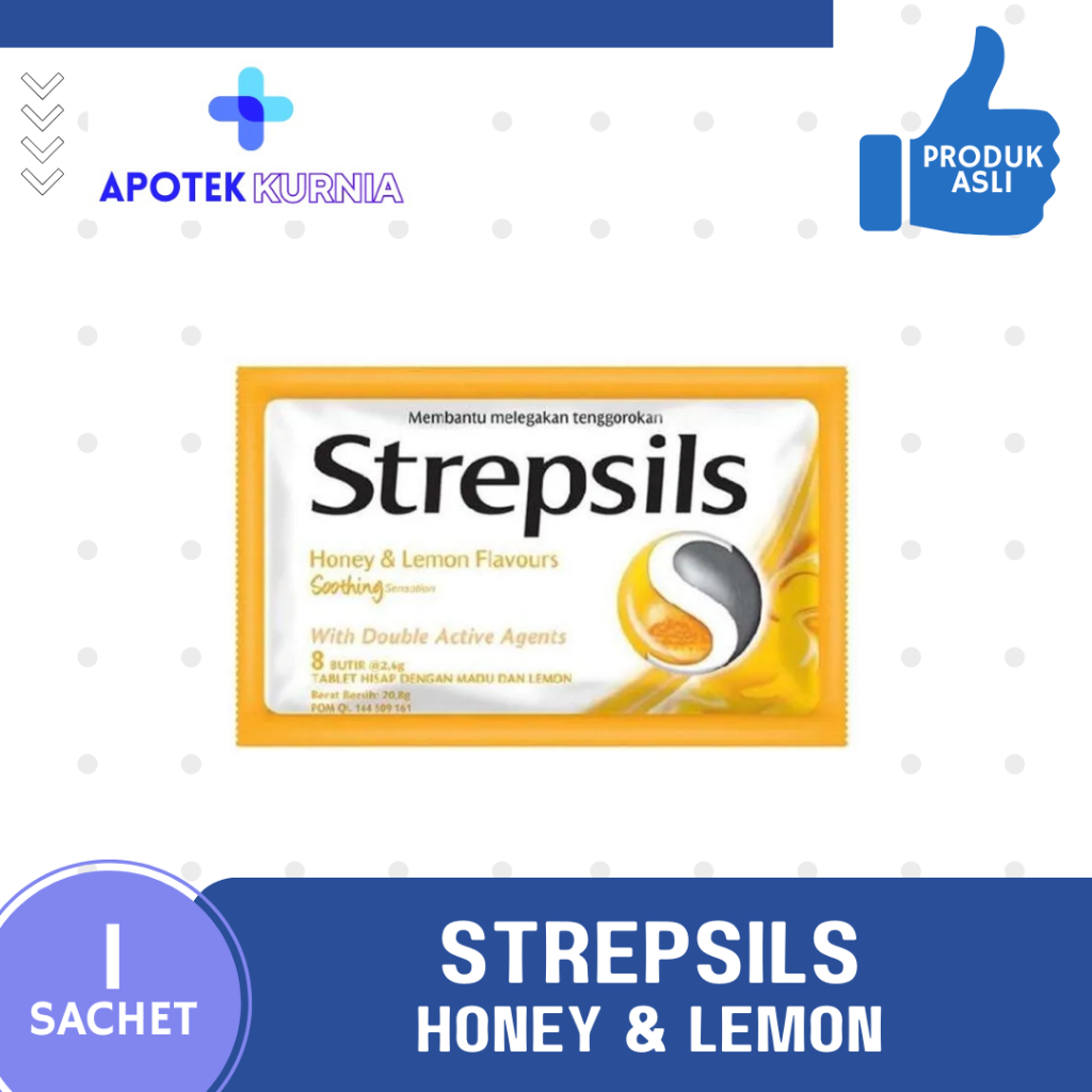 

STREPSILS HONEY & LEMON - 1 SACHET @ 8 TAB