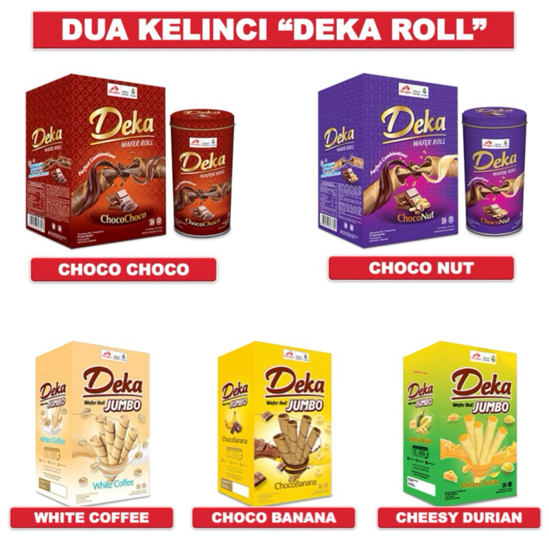 

Deka Wafer Roll | Deka Wafer Jumbo | Dua Kelinci