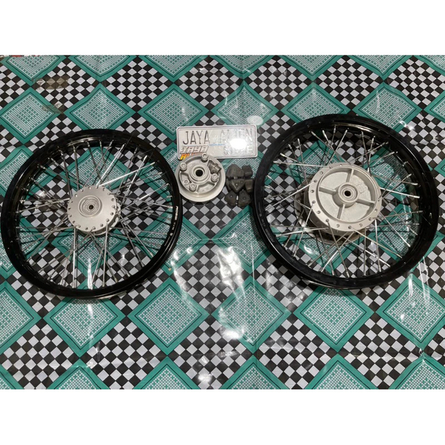 Paket Velg VROSSI Set Ukuran 160/185 Double Disk Honda CBR 150 New/New CB150 Facelift/Megapro Monosh