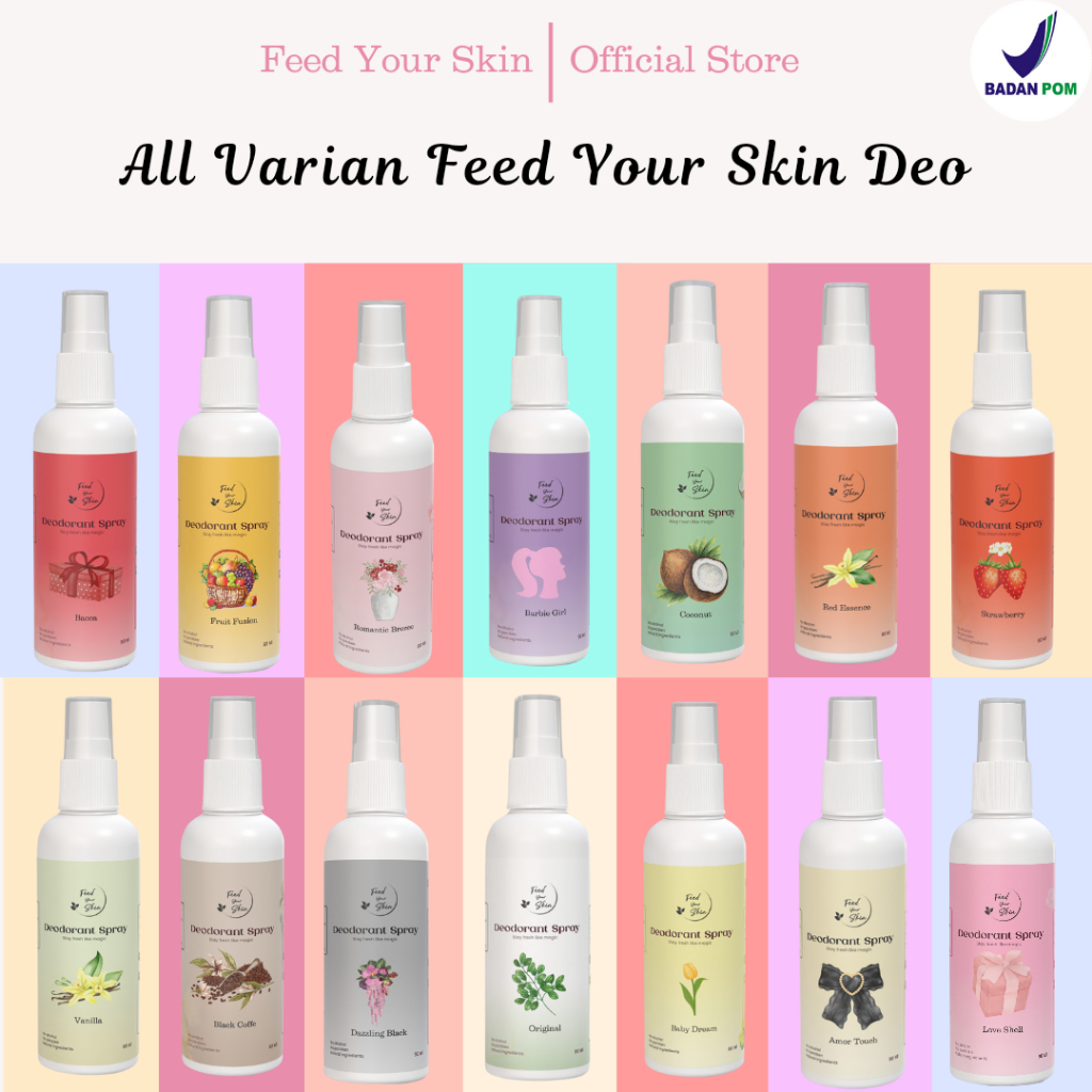 Feed Your Skin Magic Deo Deodoran Tawas Spray BPOM