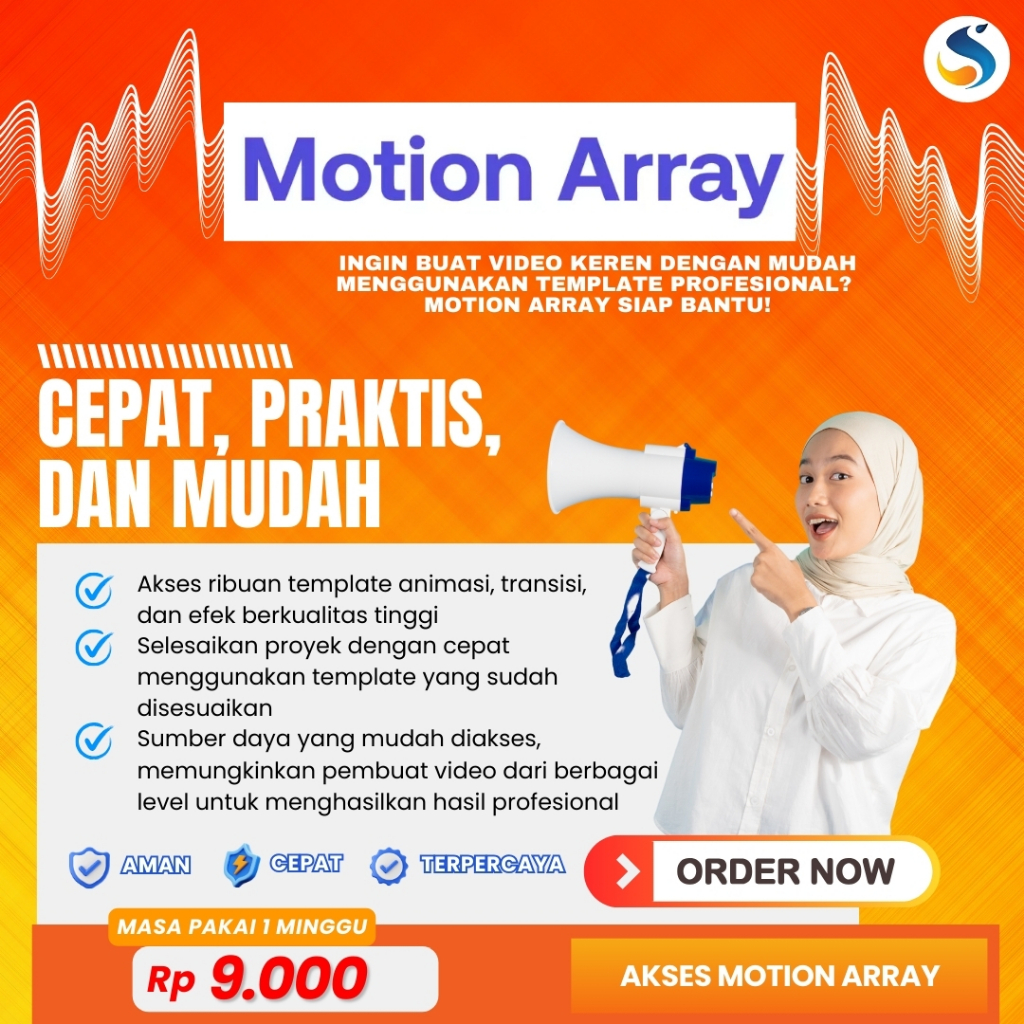 AKUN MOTION ARRAY BERKUALITAS | CEPAT & ANTI RIBET | GRATIS KONSULTASI