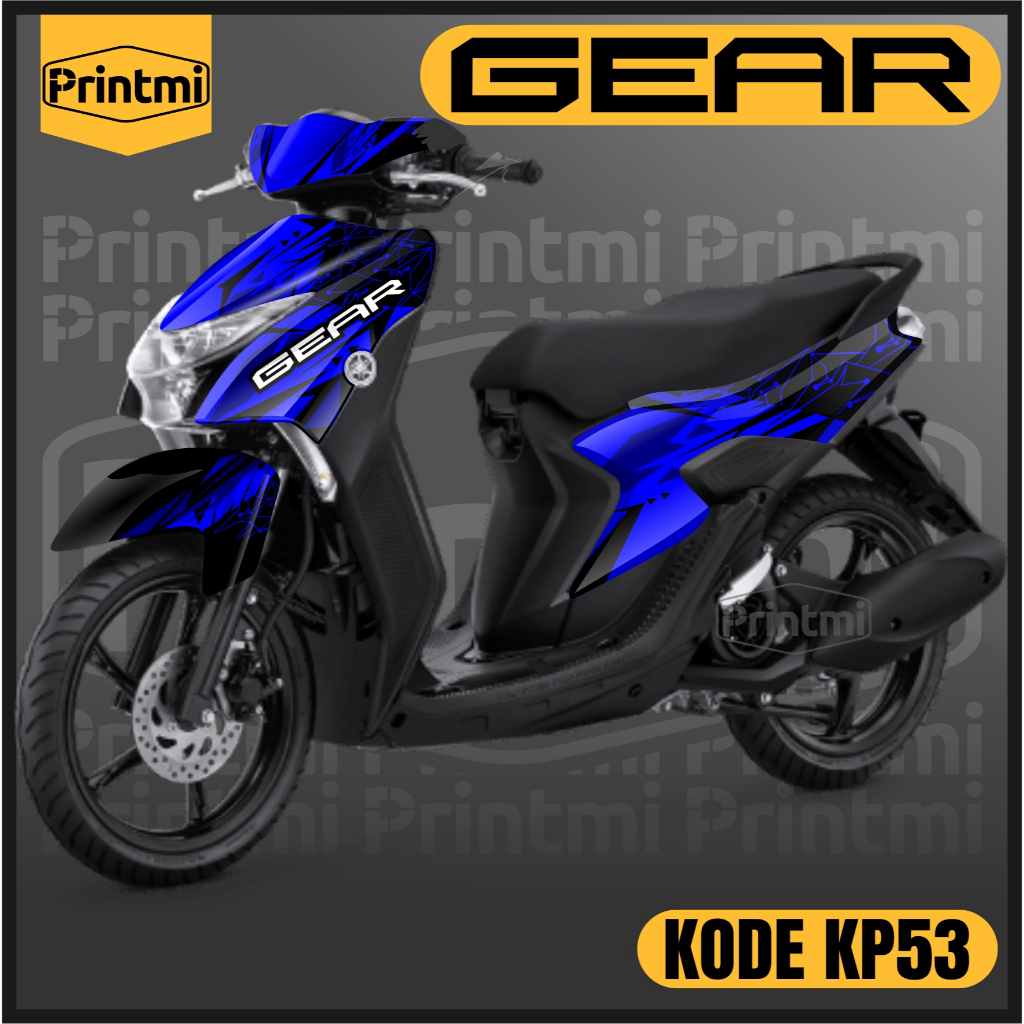 Decal Sticker Yamaha Mio Gear 125 Full Body 2021-2025 Stiker Motor Variasi Modif Racing Skotlet KP53