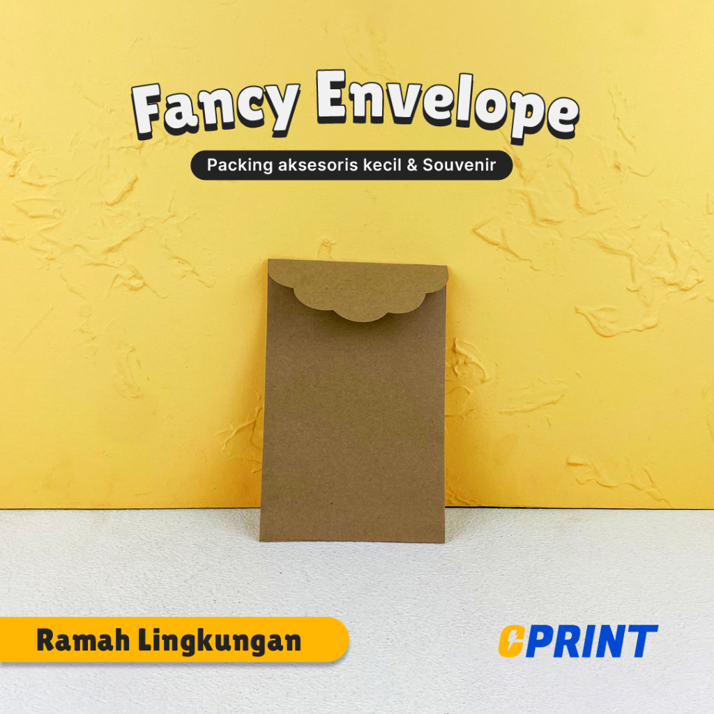 

Fancy Envelope / Amplop Polos Premium 20 x 13 cm - Kraft 150gsm