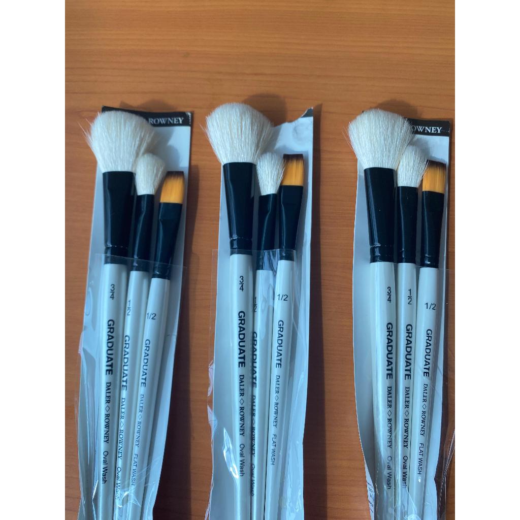 

[DEFECT] Daler Rowney Graduate 3 Brush Natural & Synthetic Watercolor Set
