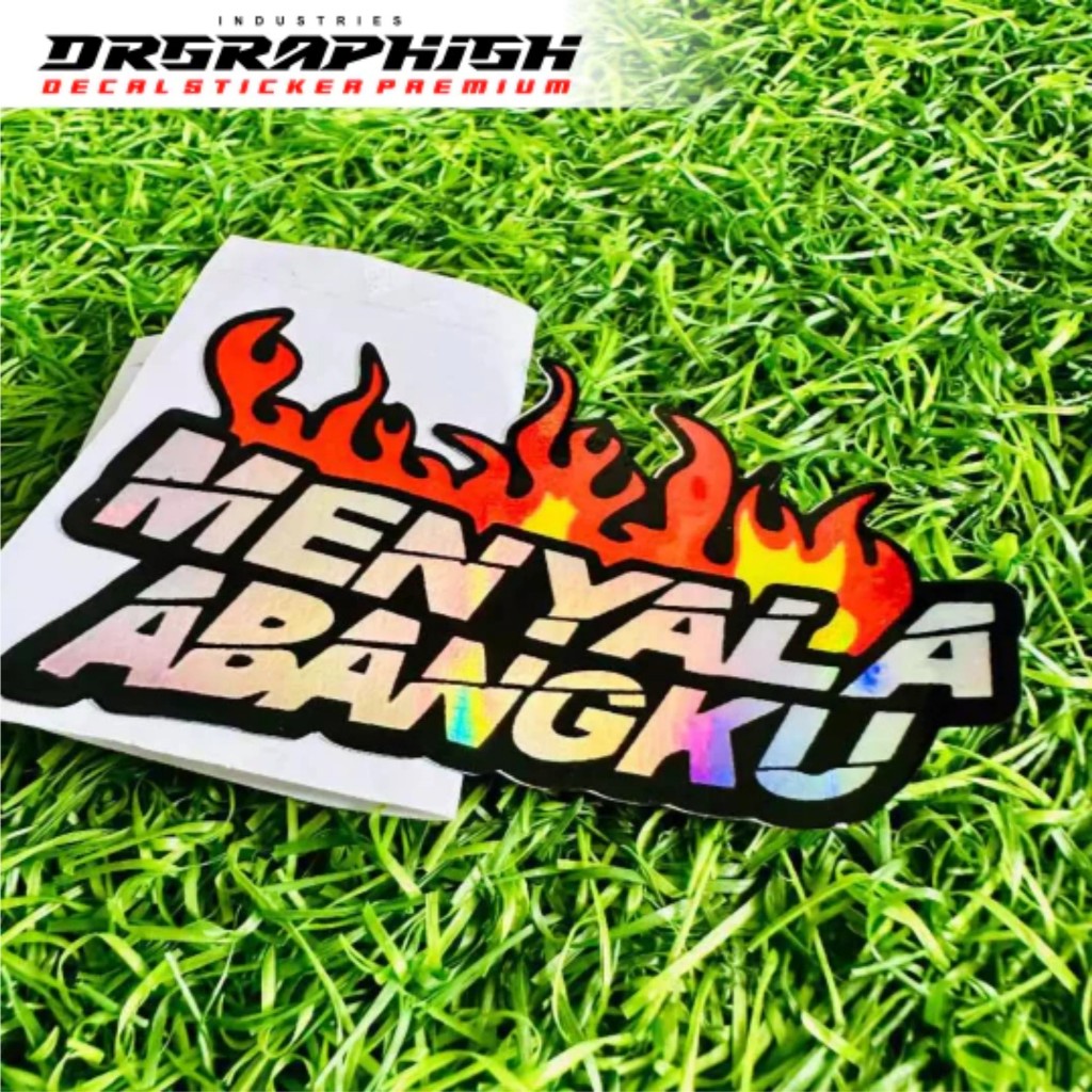 

(2) Stiker VIRAL MENYALA ABANGKU STICKER KATA