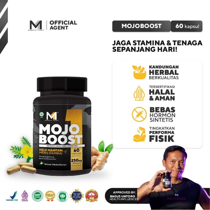 MUSCLE FIRST M1 MOJO BOOST TESTO BOOSTER ALAMI HERBAL 300 MG TRIBULUS