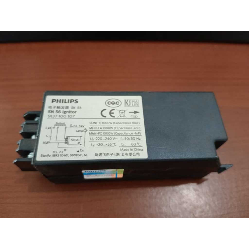 IGNITOR SN 56 1000W SON-T PHILIPS