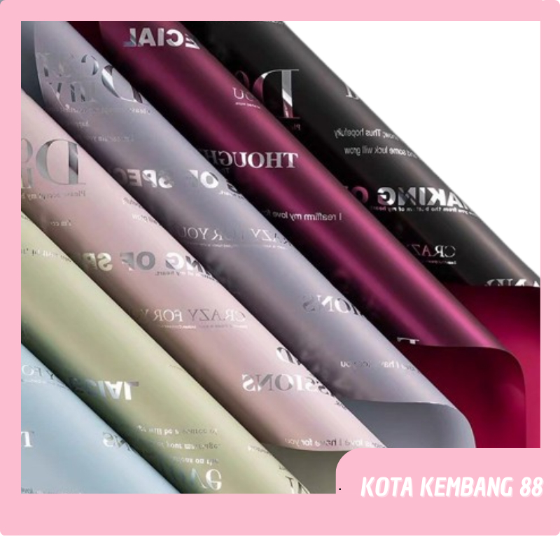 

Kertas Buket Bunga Dua Warna Bouquet Florist Flower Wrapping Bicolor Cellophane KB032