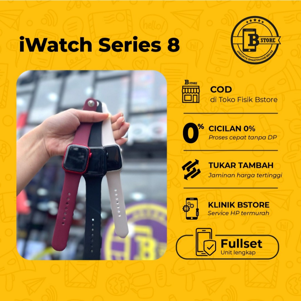 Apple Watch / i Watch / iWatch Series 8 41mm GPS - Fullset - SECOND EX IBOX