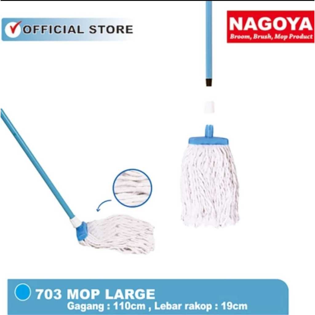 Pel Mop Pel Lantai Pel Besar Pengepel Pel Sumbu Nagoya Large 19 cm