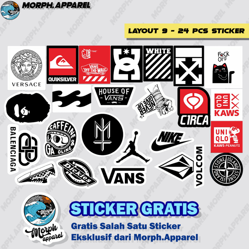 

Sticker Pack Premium - Sticker Helm / Outdoor - LAYOUT 9 Seri M - Morph.Apparel