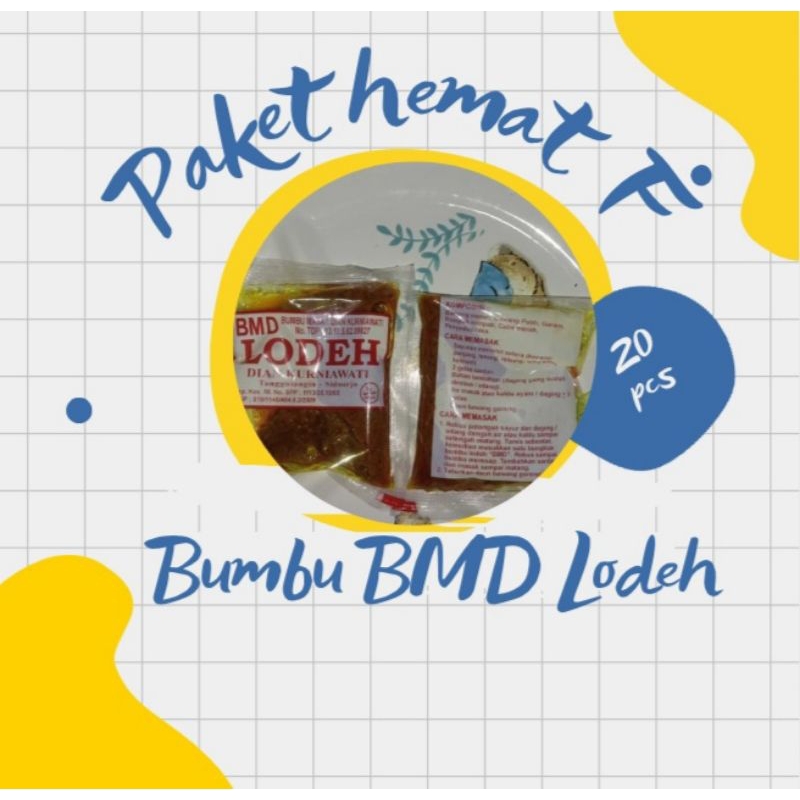 

paket hemat bumbu masak bmd lodeh