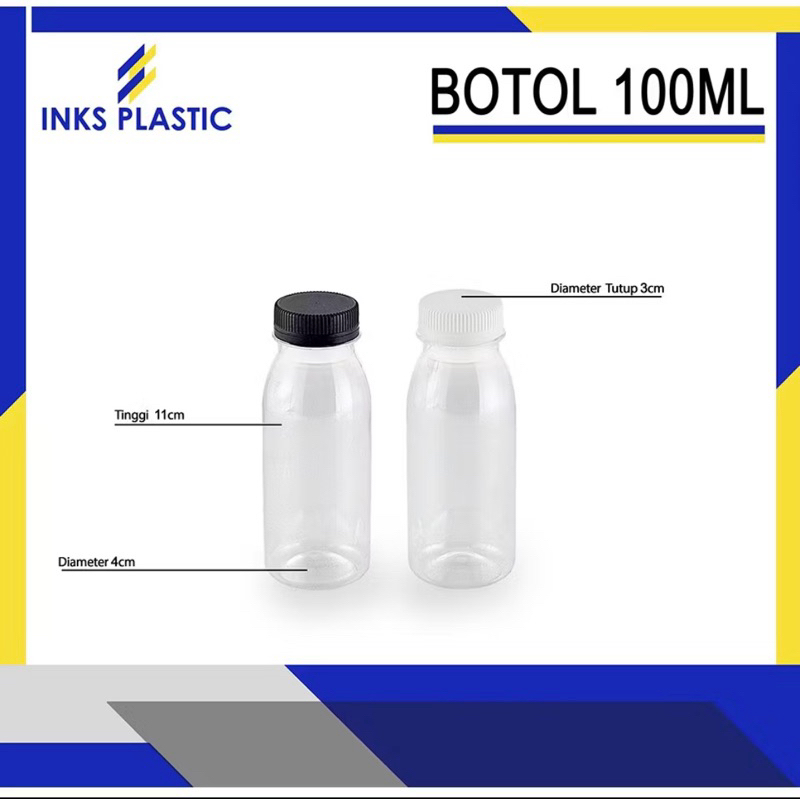 BOTOL PLASTIK 100 ML BOTOL JELLY ZAM ZAM 100ML