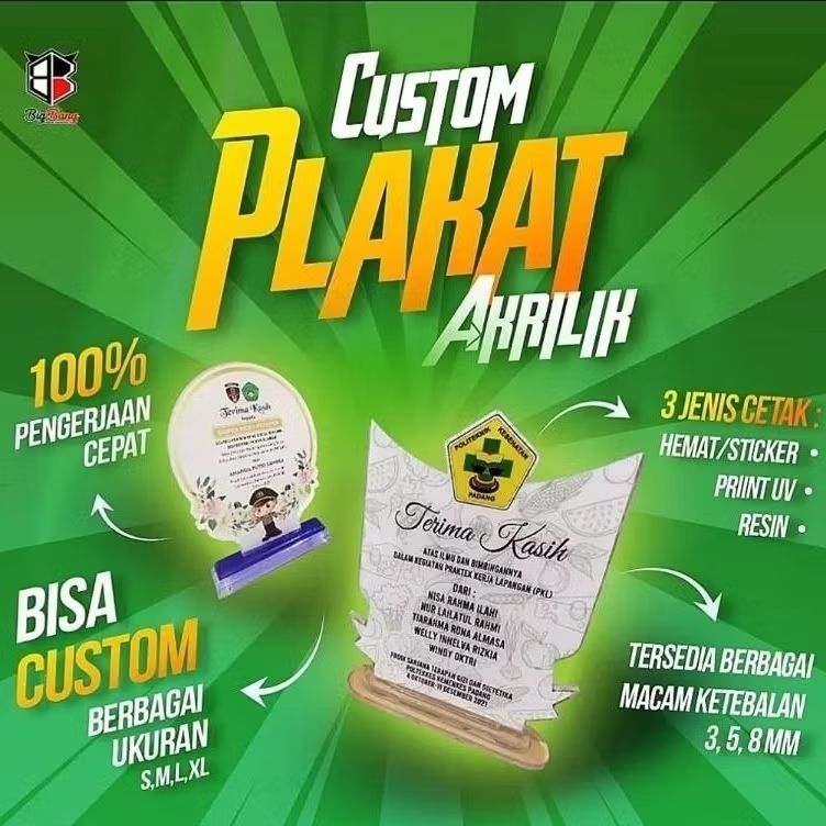 Plakat Unik Akrilik | Kado Wisuda | Wedding Gift | kenang kenangan