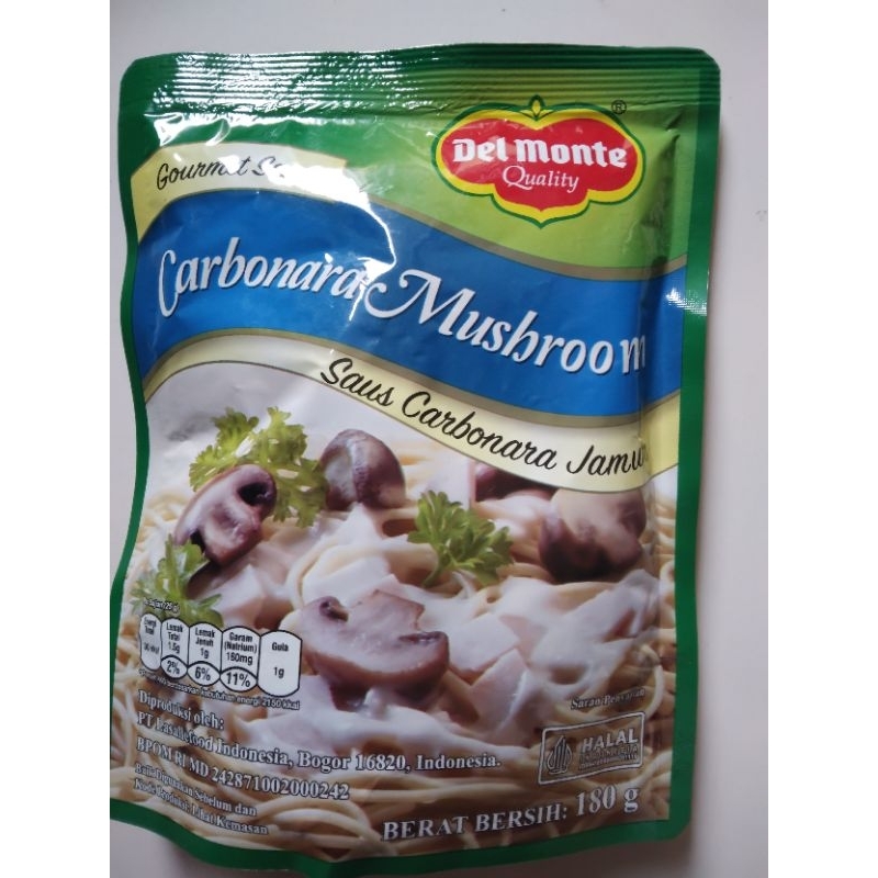 

Delmonte Carbonara Mushroom Sauce Kemasan 180 Gram