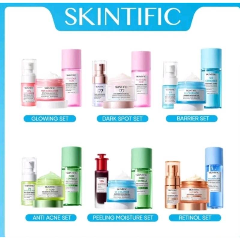 SKINTIFIC set glowing/acne set
