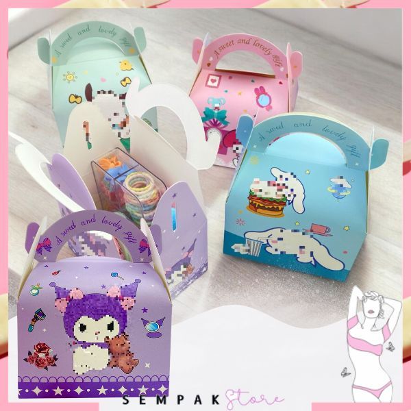 

SS Goodie Bag Motif Kartun Paper Bag Snack Karakter Kotak Souvenir Kado Ulang Tahun Hampers Mini Lucu Tas Snack Candy Anak-Anak