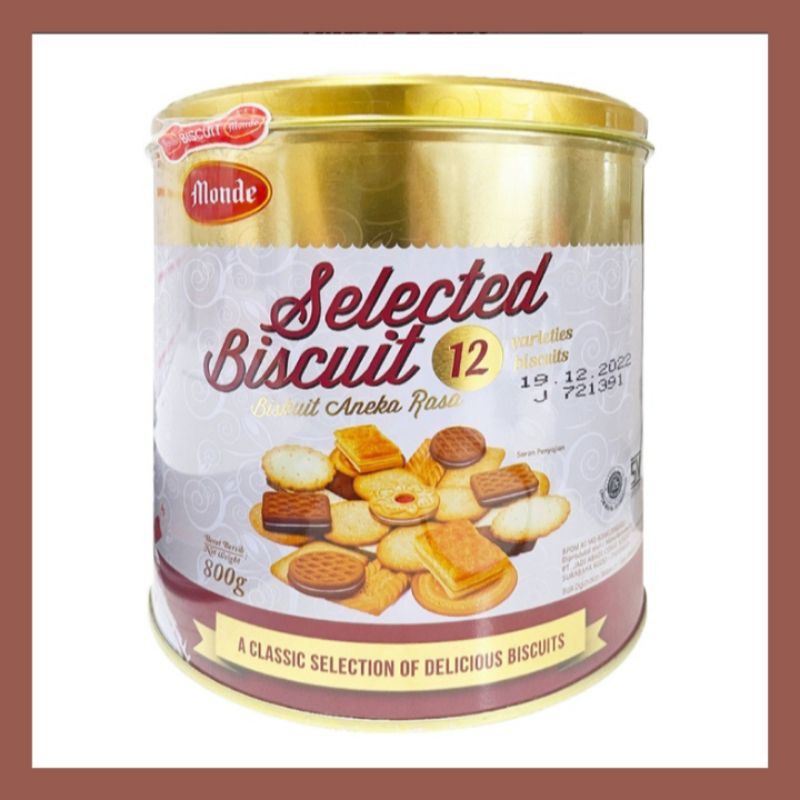 

Monde Selection Biscuit Gold Assorted Kaleng 800gr