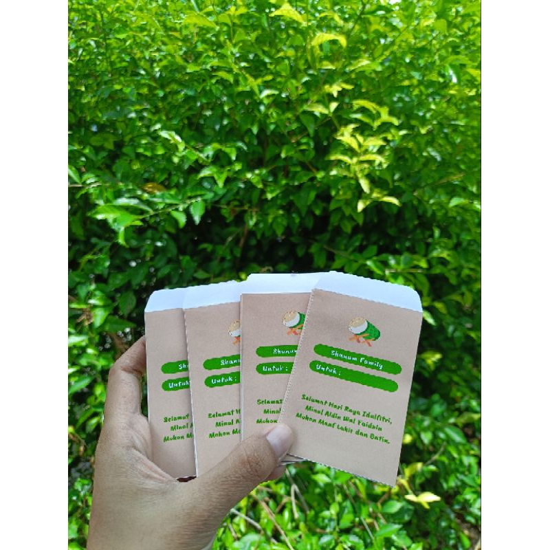 

Amplop custom lebaran Thr idul fitri 2025 isi 10pcs