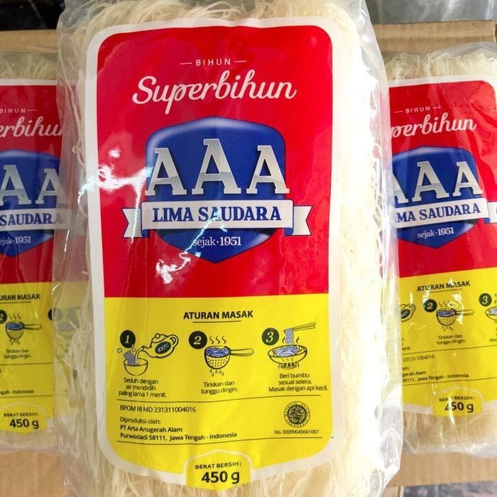 

Superbihun AAA Lima Saudara 450g | Bihun Beras