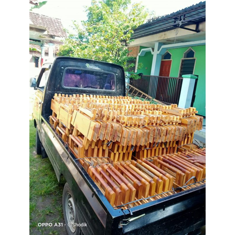meja belajar lipat tinggi kayu jati meja laptop meja serbaguna