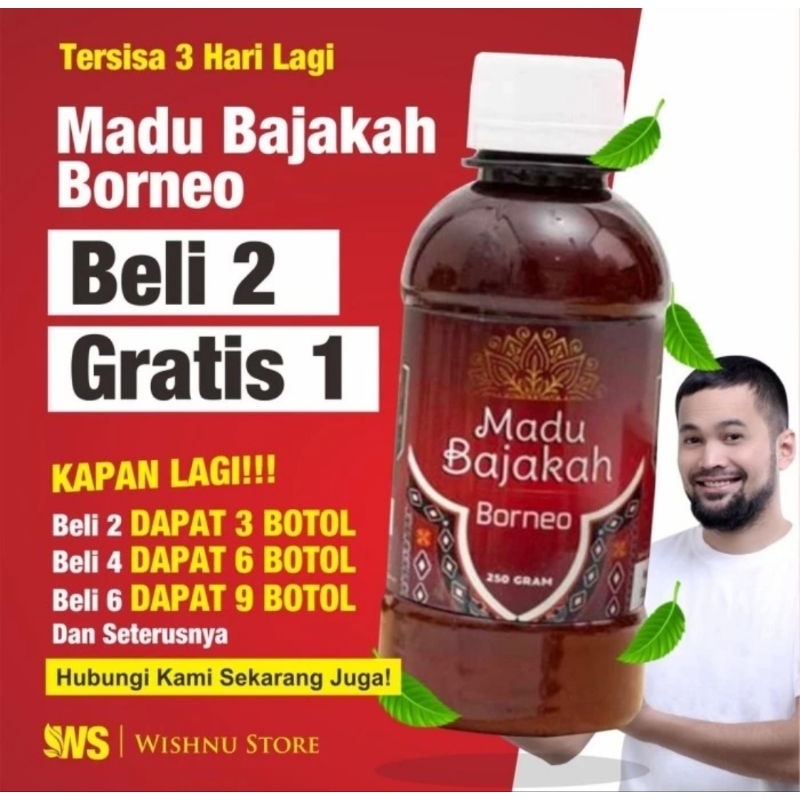 

Madu Bajakah BORNEO Promo Beli 2 Gratis 1
