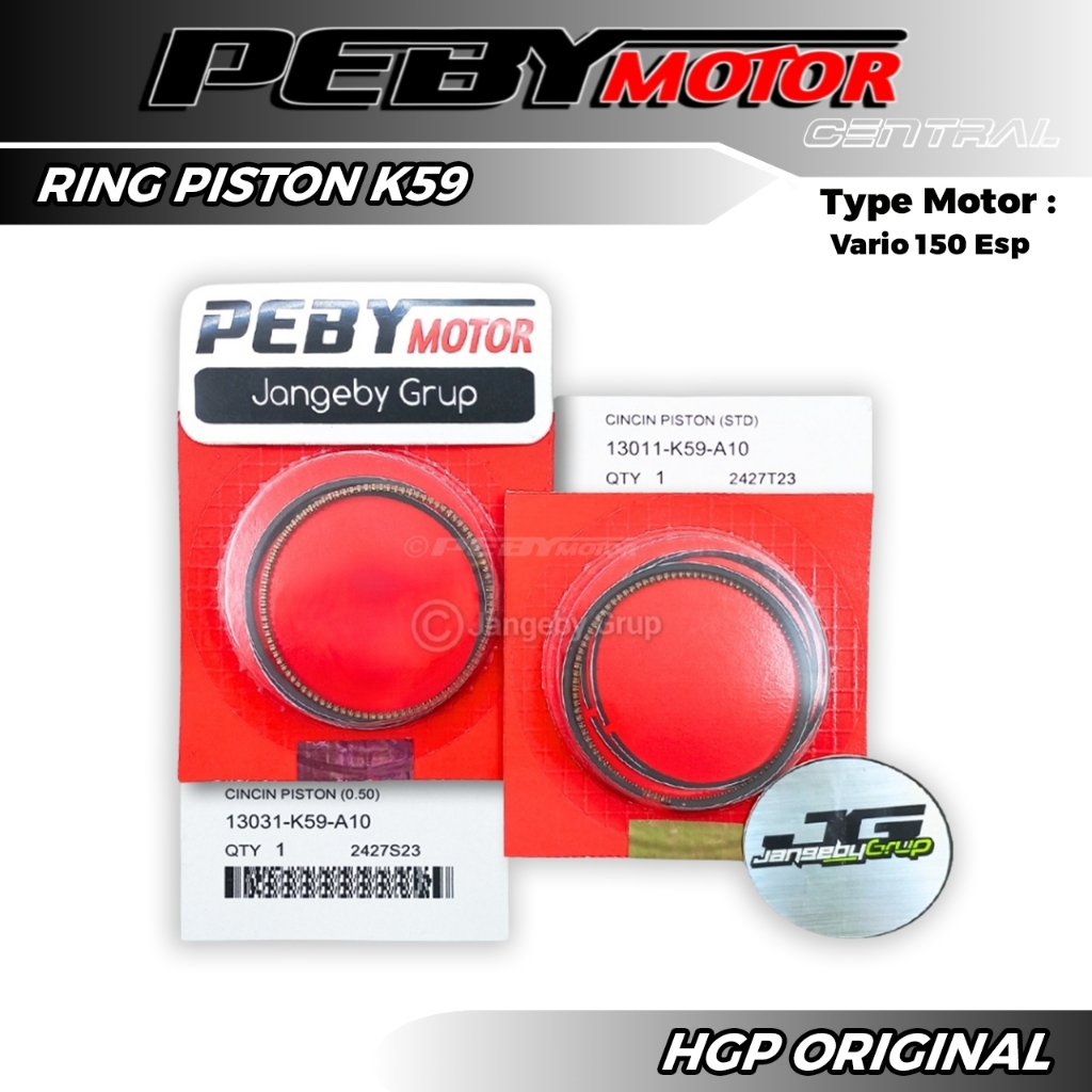 Ring Seher Piston Vario 150 Esp ORIGINAL Resmi HGP