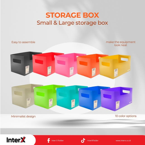 

TBMO STORAGE BOX SMALL INTERXFOLDER SBX2715A -GU
