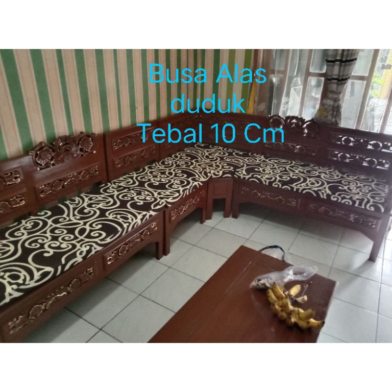 Busa Alas duduk kursi Kayu L / Sudut, Tebal busa 10cm