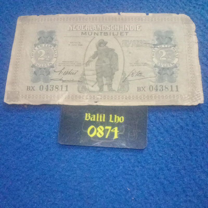 2,5 Nederlandsch Indie tahun 1940 (langka)
