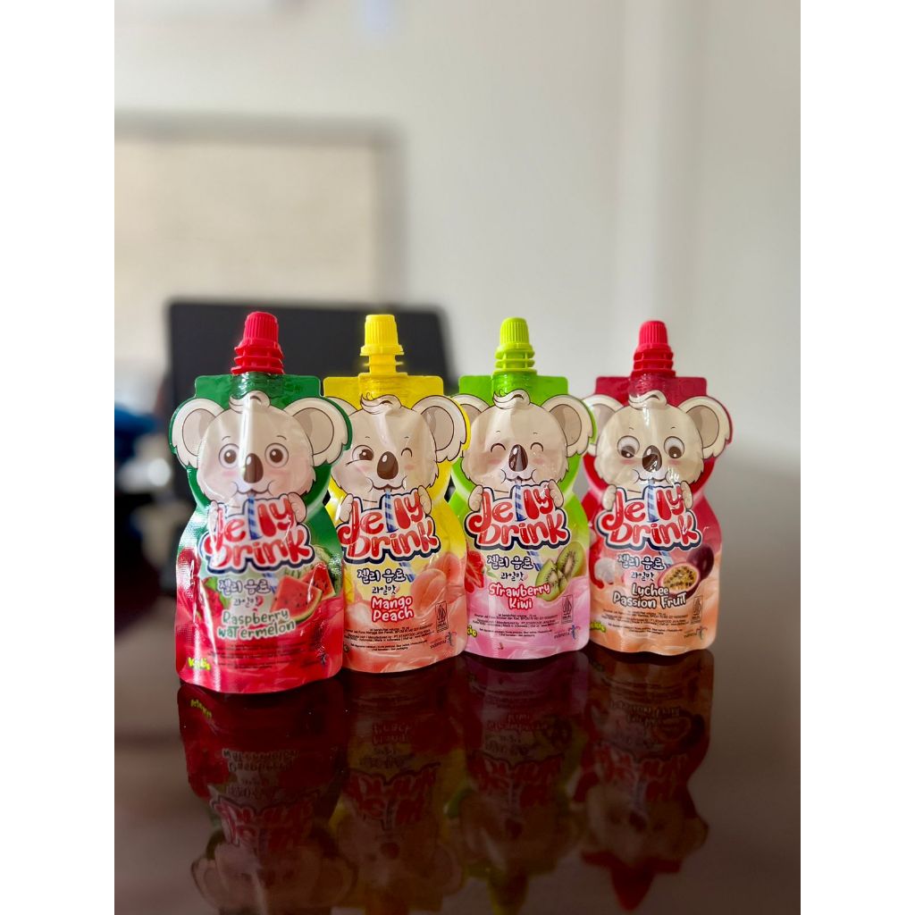 

Minuman Jelly Drink Kiokio Berbagai Rasa [Manggo Peach, Raspberry Watermelon, Strawberry Kiwi & Lychee Passion Fruit] HALAL 10pcs 700ML Per Bag