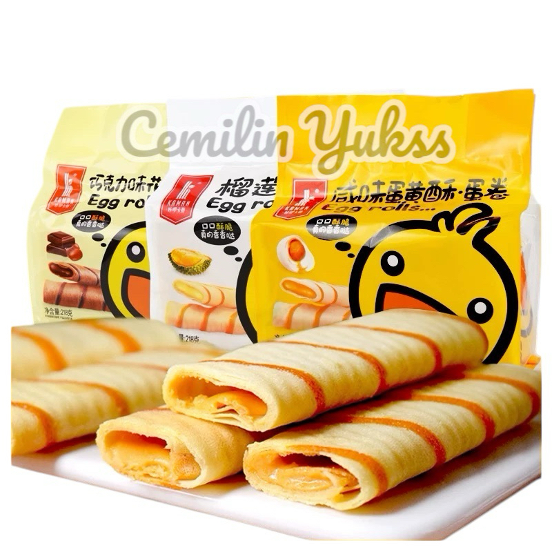 

Kaman Crispy Egg Roll Salted Egg Yolk Kaman Egg Roll Durian Butter Egg Roll Butter Coconut Egg Roll