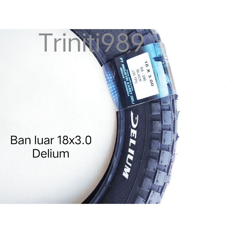 Ban luar sepeda 18 x 3.0 Delium/Deli Tire