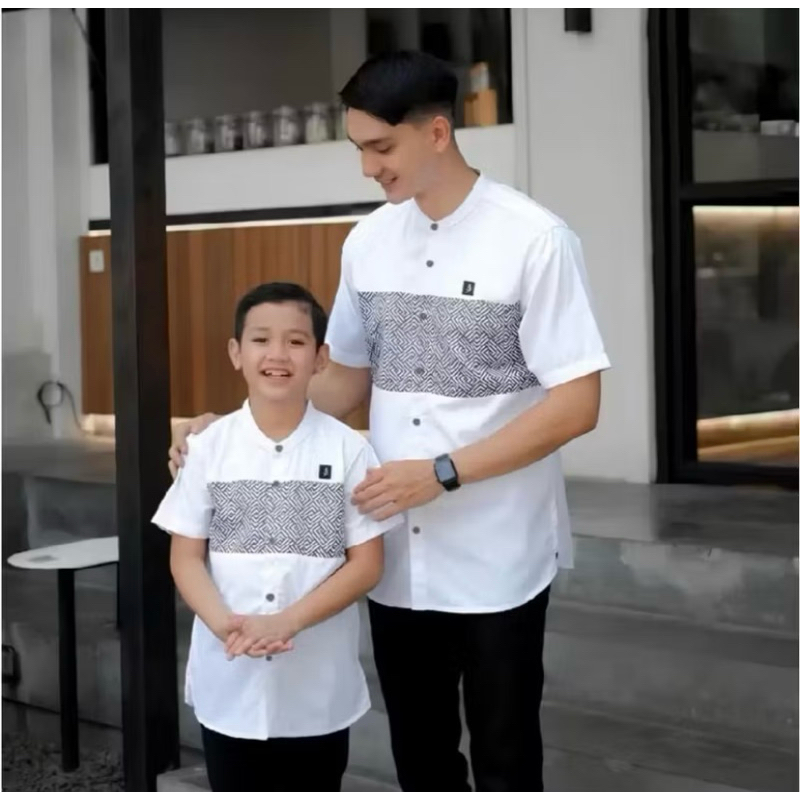 Baju koko al kautsar baju koko kopel ayah dan anak